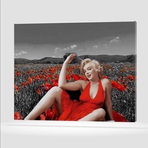 Marilyn Monroe canvas print wall art size 12x14 ready to hang